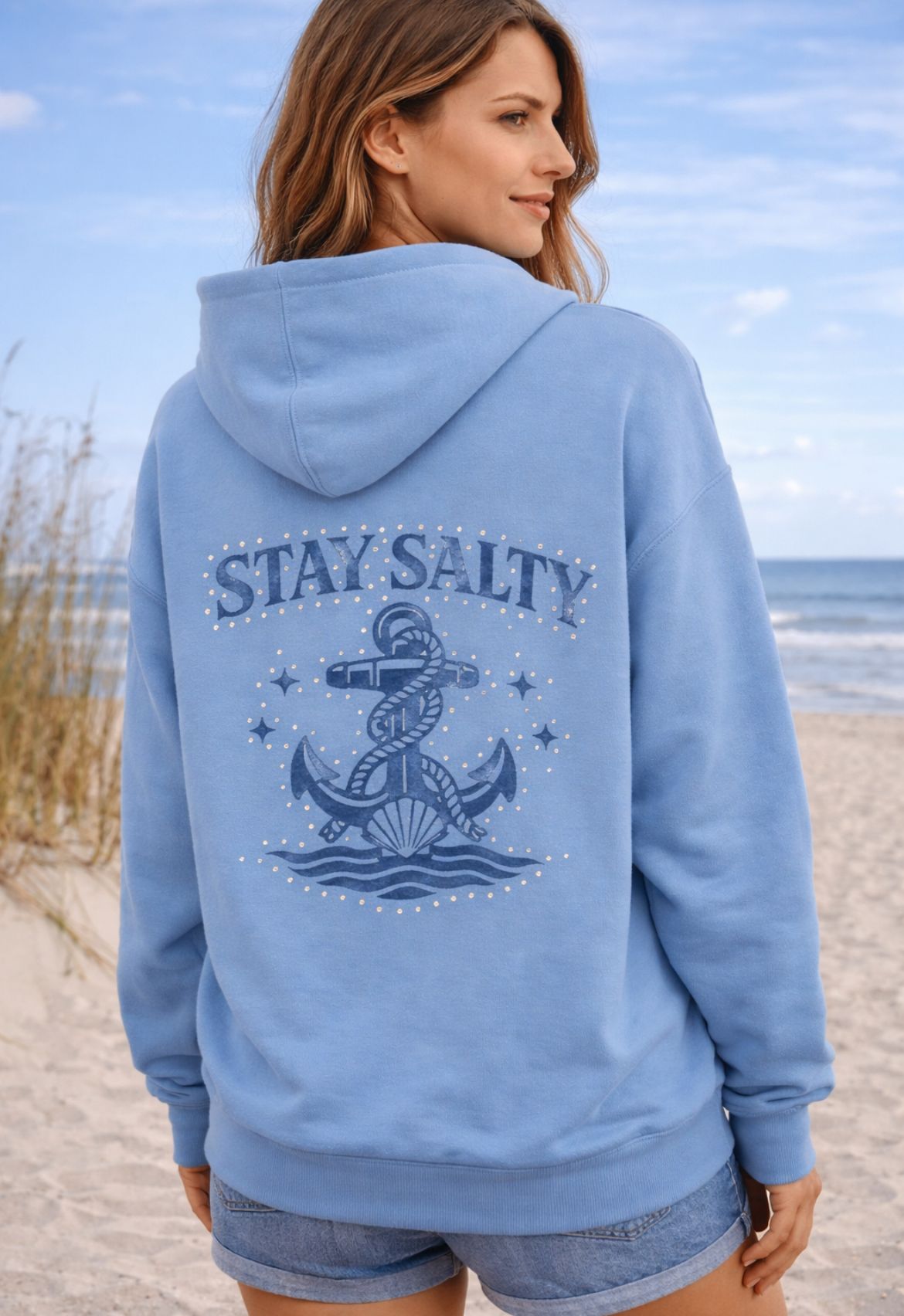 Stay Salty Rhinestone Apparel