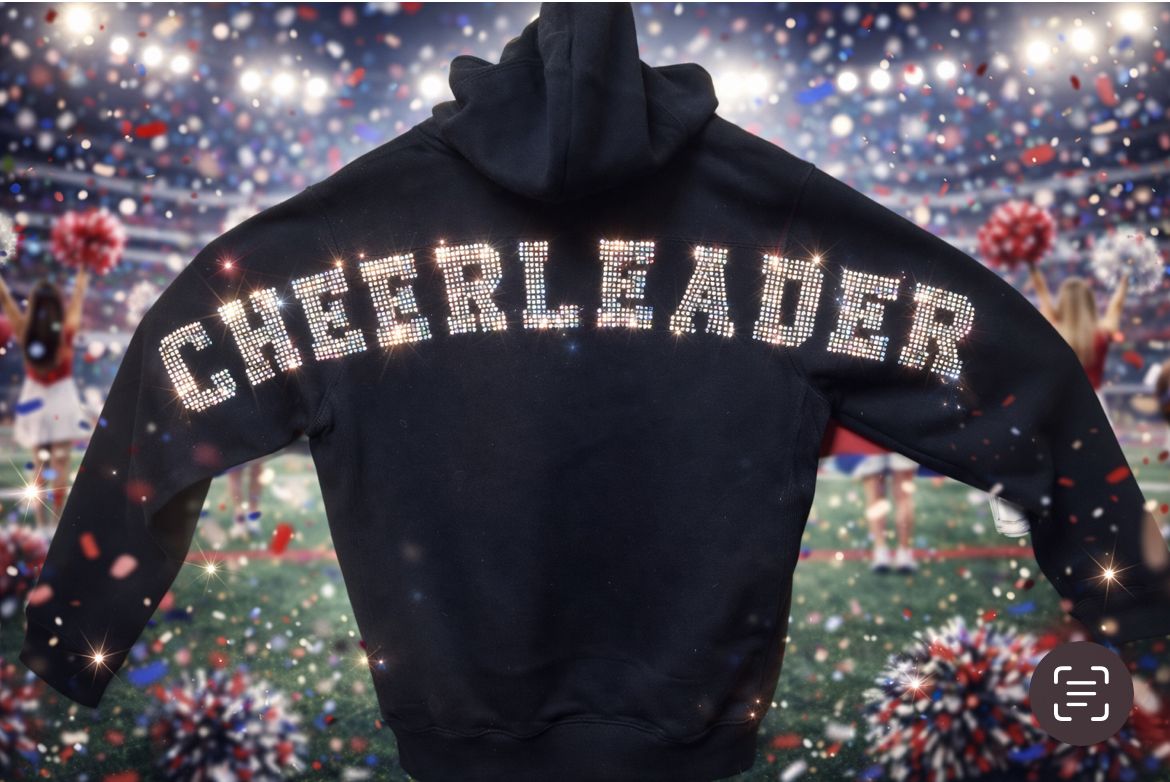 Rhinestone Cheerleading Sweatshirts