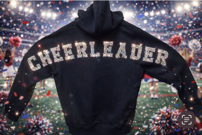 Rhinestone Cheerleading Sweatshirts